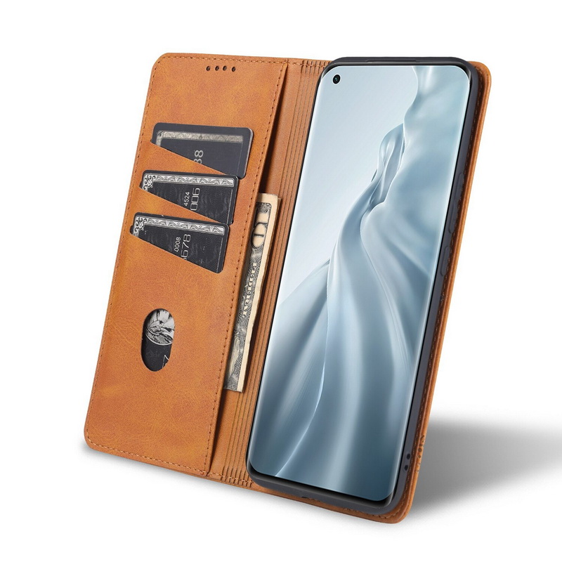 เคส OPPO A15#เคสฝาพับ AZNS สไตล์ Retro หนัง PU มีช่องเสียบการ์ด