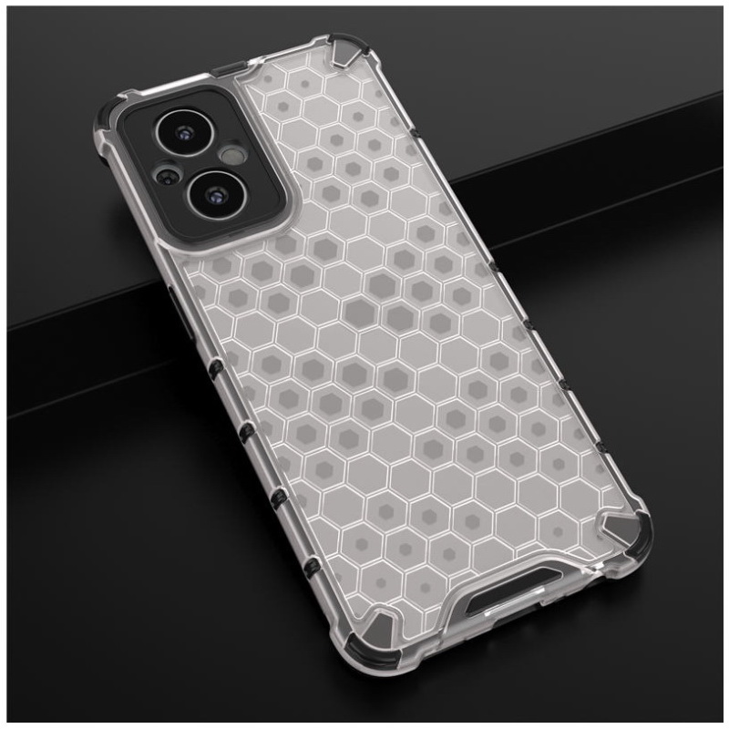 Case OPPO Reno 7z 5G #เคสฝาหลังกันกระแทก Honeycomb Shock Absorber TPU + PC + Silicone Hybrid