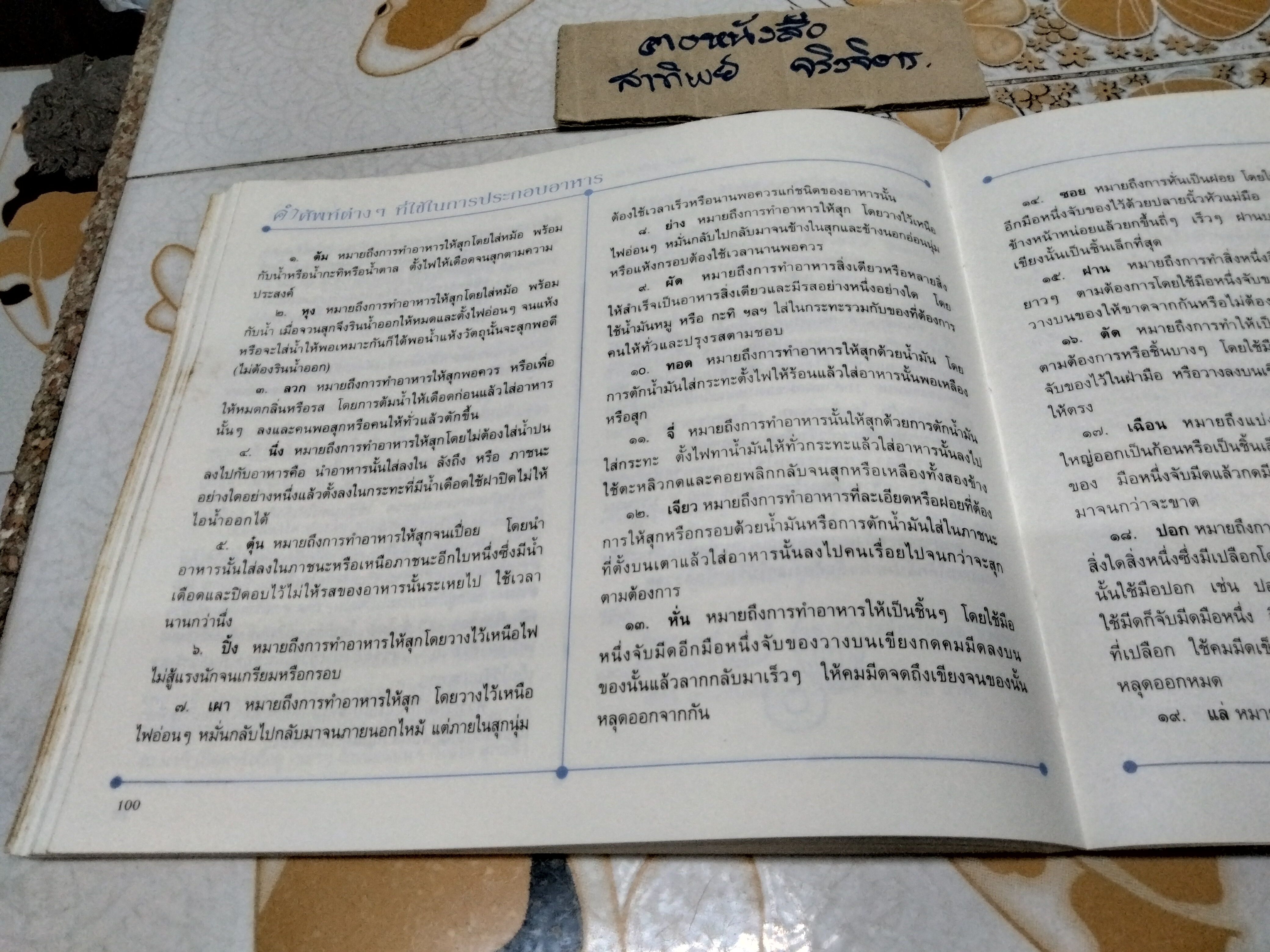 ที่ระลึก 5 รอบ ท่านผู้หญิงอังกาบ บุณยัษฐิติ ( ตำราอาหาร ) **สินค้าหมด**