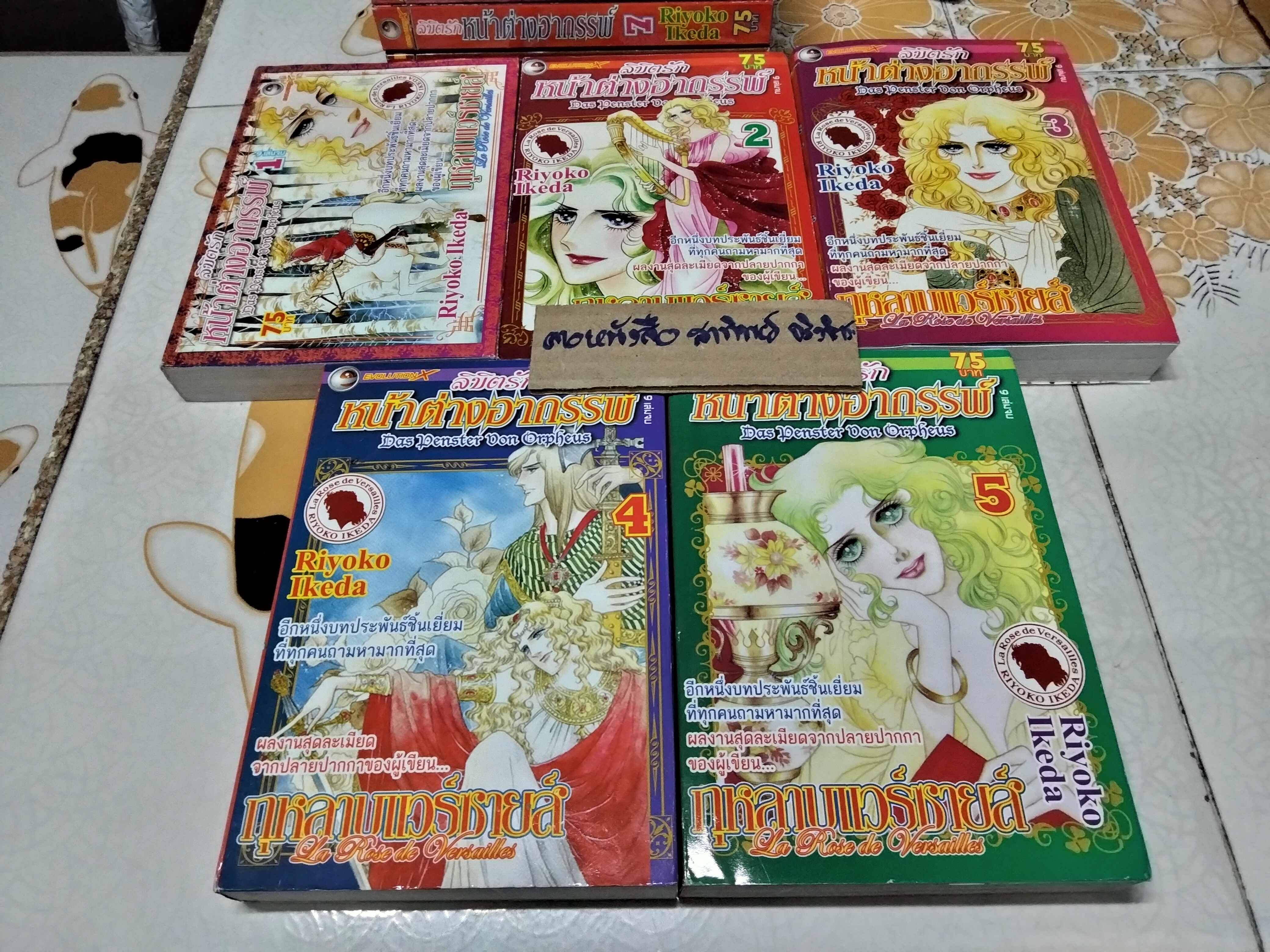 ลิขิตรัก หน้าต่างอาถรรพ์ ผลงานของ ริโยโกะ อิเคดะ ผู้วาดกุหลาบแวร์ซายส์ ครบชุด 9 เล่มจบ ,หนังสือการ์ตูน