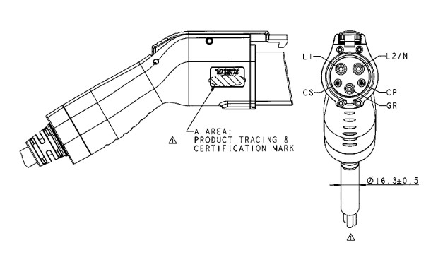 EV Charging Connector | Type 1 (SAE J1772)