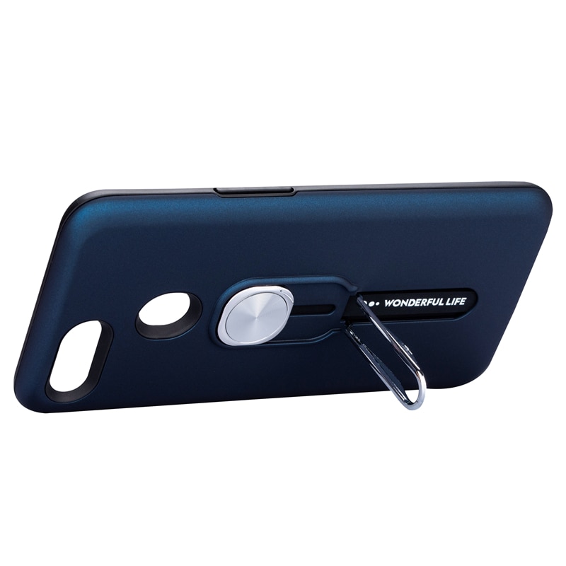 Case Oppo A7 / A5s / AX5s #เคสฝาหลังมีแหวนสวมนิ้วแม่เหล็ก Magnetic Finger Ring Kickstand Phone Cover