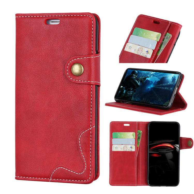 Case Samsung Galaxy A7 (2018) #เคสฝาพับ S-shape Textured PU Leather Wallet