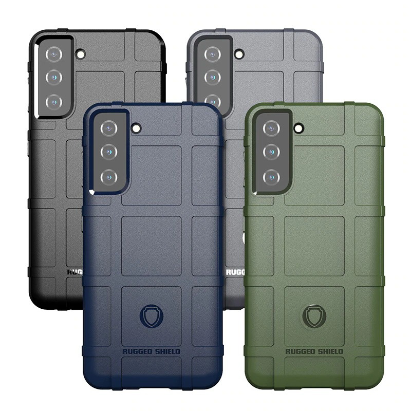 เคส Samsung Galaxy S22 5G #เคสฝาหลัง Rugged Shield Series Soft Silicone Shock Absorption Matte กันกระแทก