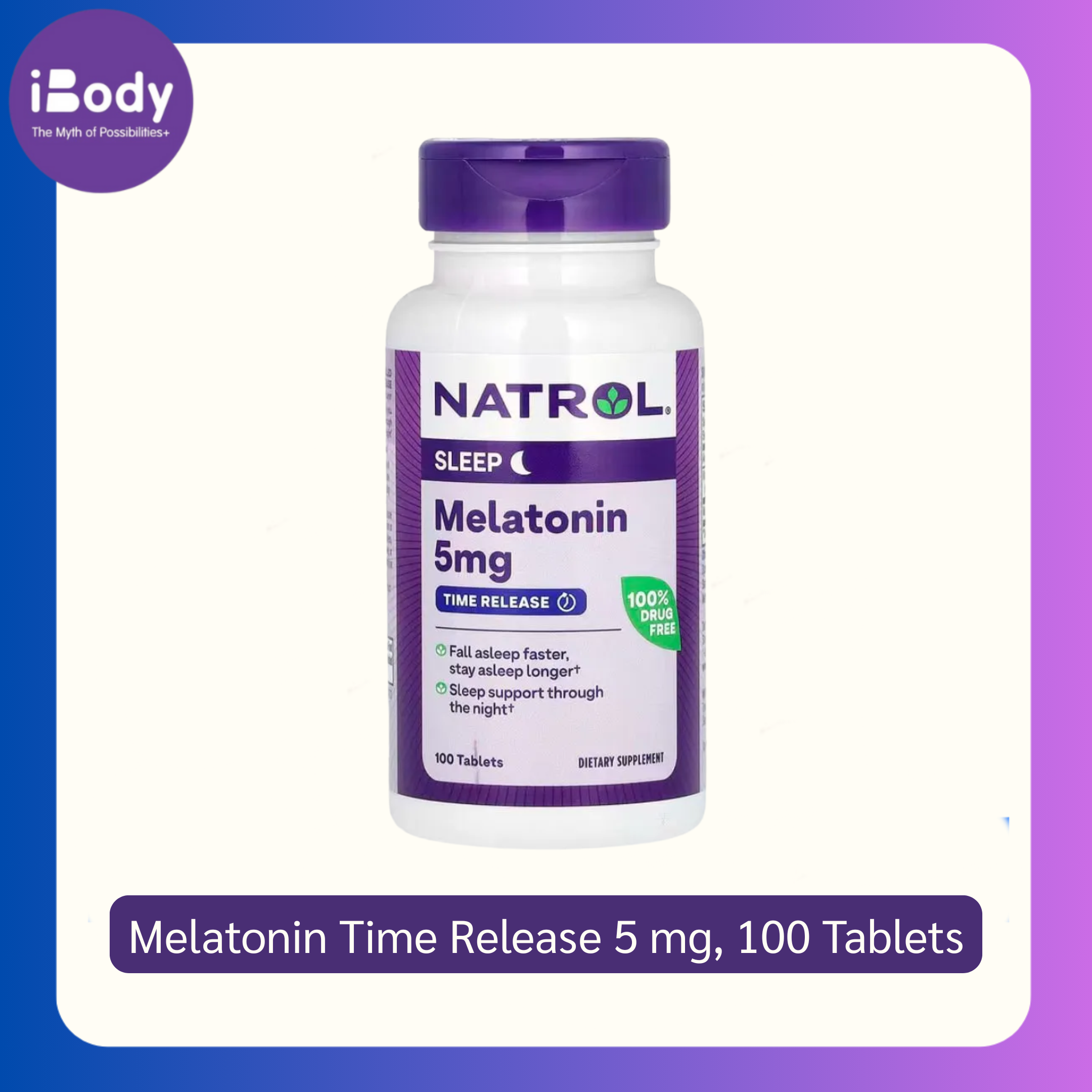 15% Sale!!! EXP.04/2026 (Natrol) Melatonin Time Release เมลาโทนิน นอนหลับ หลับเร็ว หลับสบาย