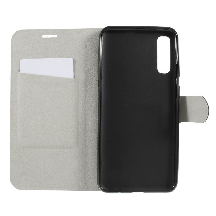 เคส Samsung Galaxy A50 / A50s / A30s #เคสฝาพับหนัง PU ผิวหนังม้าปกเสริมแผ่นเหล็กมีช่องใส่บัตรคุณภาพดี