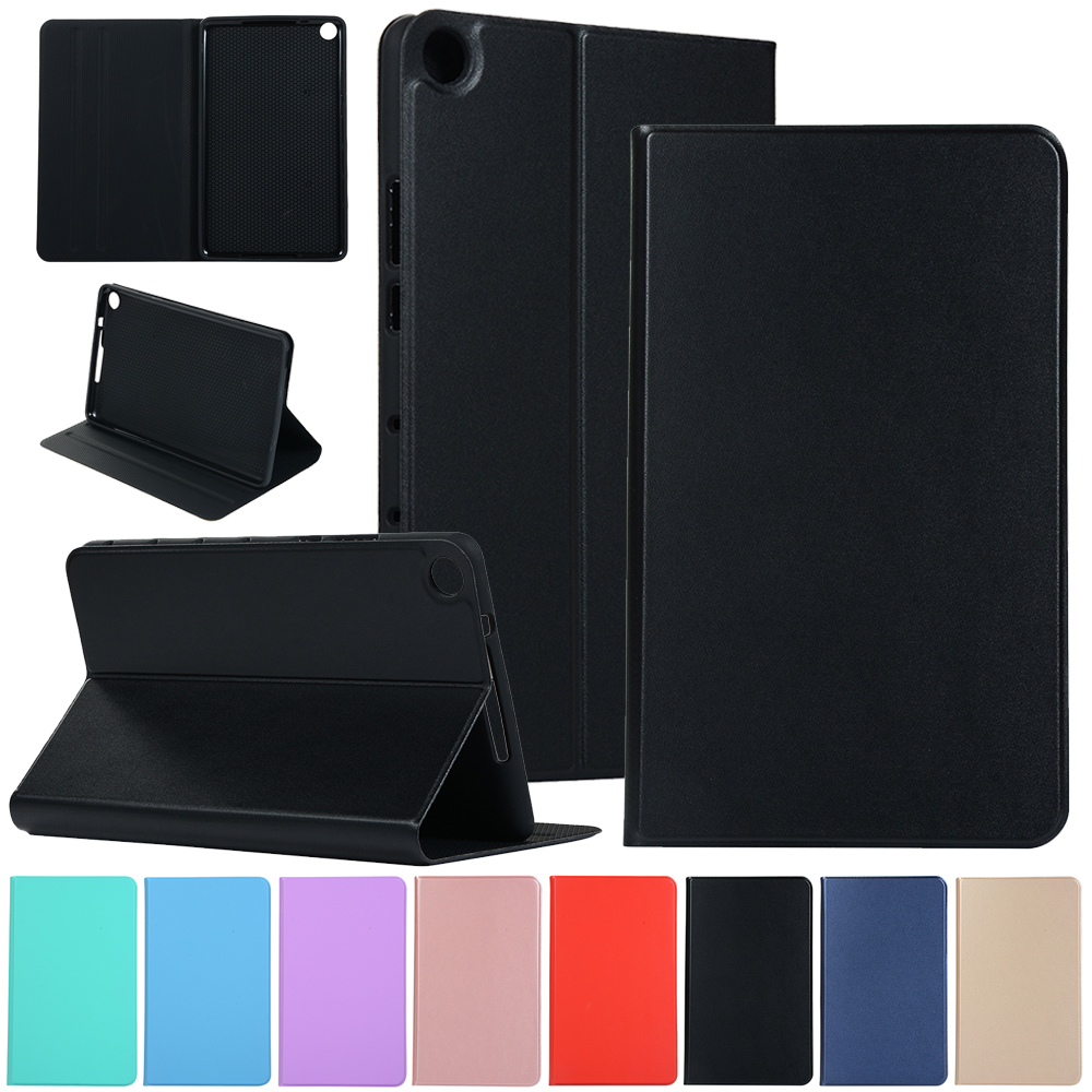 Case Huawei MediaPad M5 Lite 8 #เคสฝาพับหนัง PU+TPU พับตั้งได้ PU Leather Protection Case with Stand