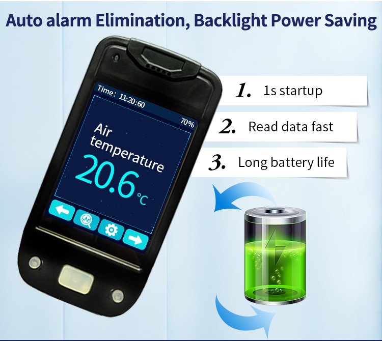 เครื่องวัดดินแบบพกพา EC PH SOIL TEMP HUM NPK