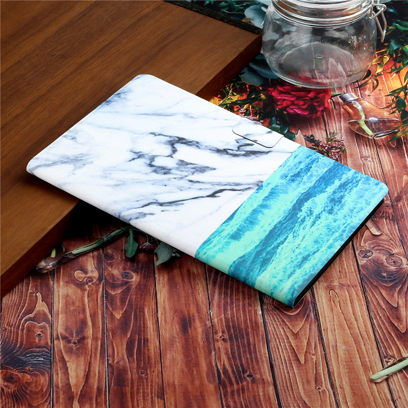 เคส Samsung Galaxy Tab S6 Lite 10.4 SM-P610 SM-P615 SM-P617 #เคสฝาพับพิมพ์ลายหนัง PU พร้อมที่เก็บการ์ด Pattern Printing PU Leather Tablet Stand Case with Card Storage