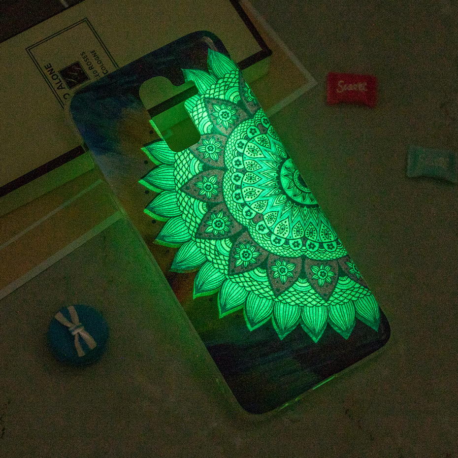 Case Samsung Galaxy J8 (2018) #เคสฝาหลัง TPU นิ่มพิมพ์ลายเรืองแสงในที่มืดได้