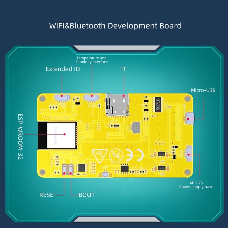 บอร์ดไมโครคอนโทรลเลอร์ ESP32 หน้าจอ 2.8 นิ้ว สําหรับ Arduino LVGL WIFI Touch LCD TFT