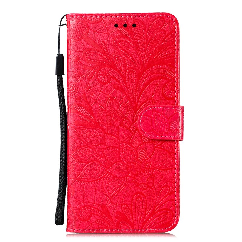Case Samsung Galaxy Note 10 Lite #เคสฝาพับหนัง PU ผิวลายนูน Embossed Flower Leather Wallet