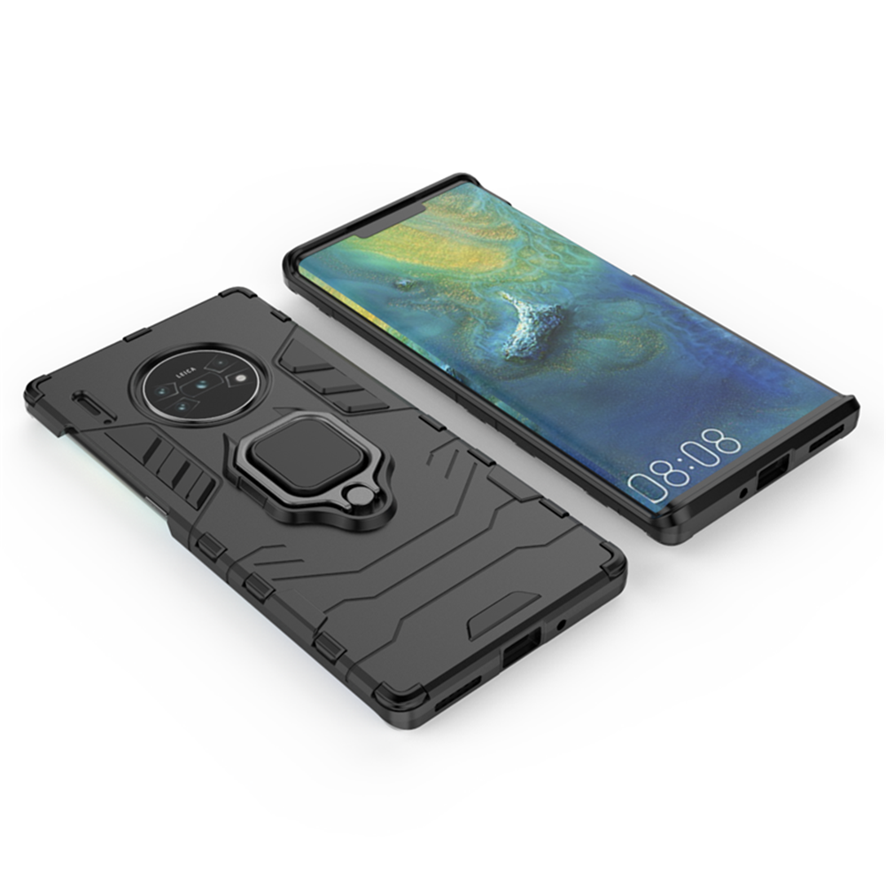 Case Huawei Mate 30 Pro #เคสฝาหลังพลาสติกแข็ง +TPU Hybrid Case มีแหวนสวมนิ้วโลหะ