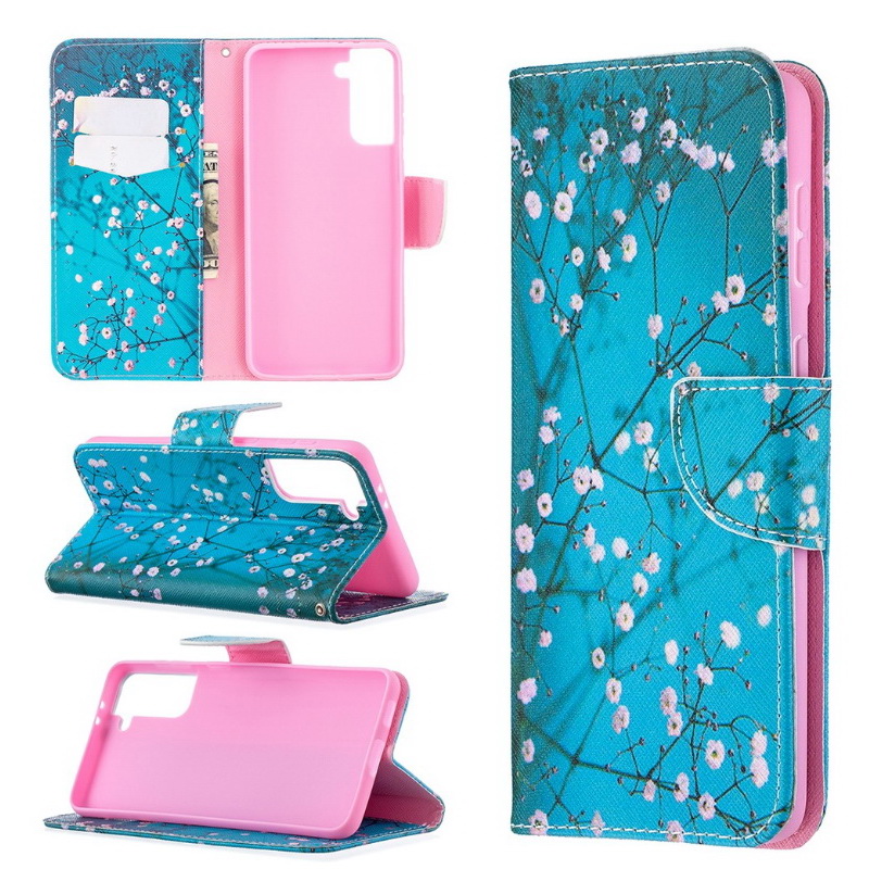 เคส Samsung Galaxy S21 #เคสฝาพับกระเป๋าสตางค์หนัง PU พิมพ์ลาย Pattern Printing PU Leather Wallet