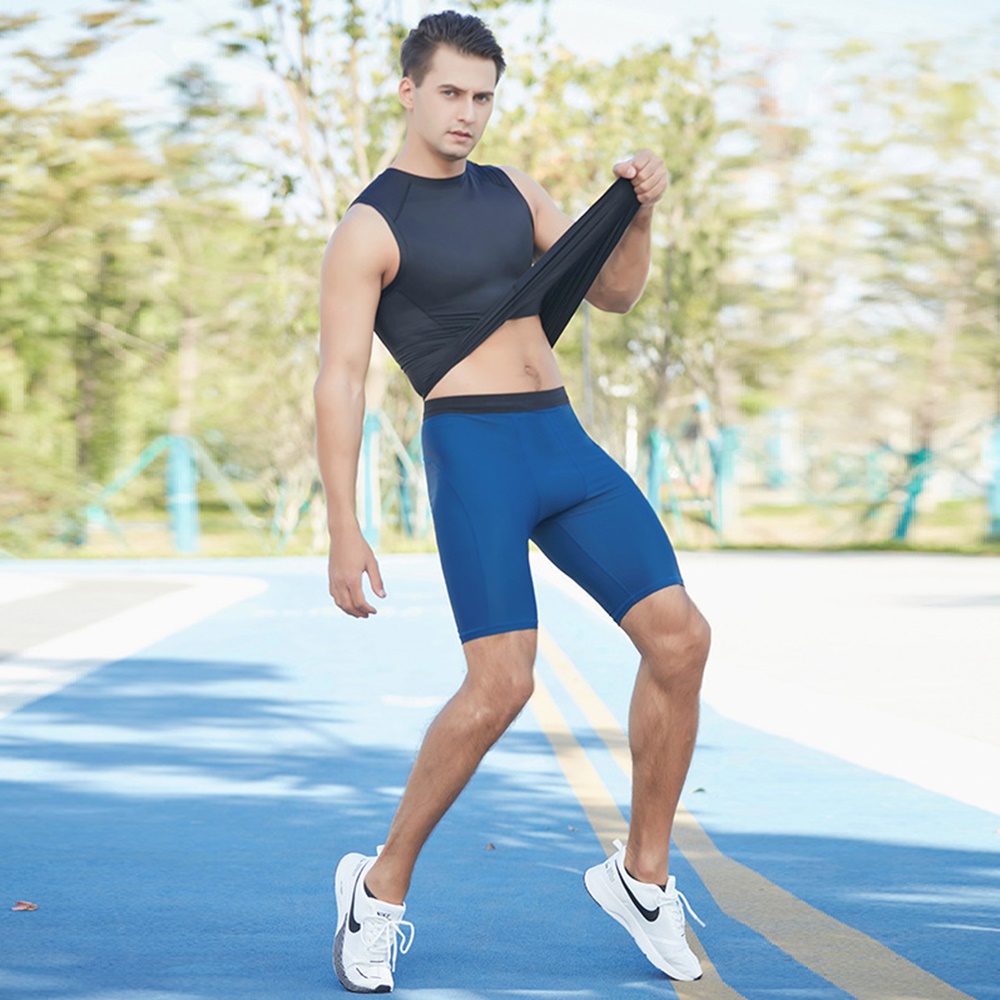 กางเกงรัดกล้าม กางเกงรัดรูปขาสั้น Compression Man Running (F39)