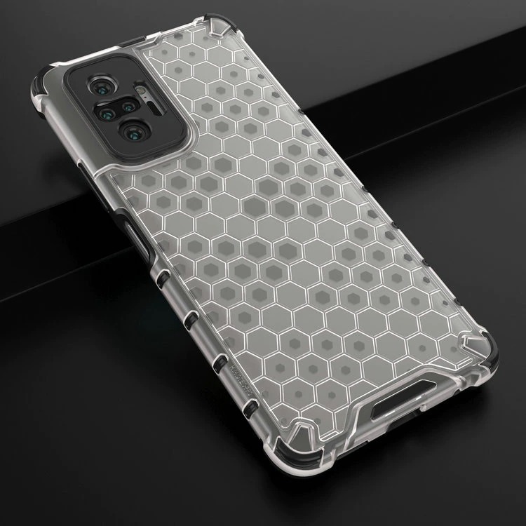 เคส Redmi Note 10 pro #เคสฝาหลังกันกระแทก Honeycomb Shock Absorber TPU + PC + Silicone Hybrid