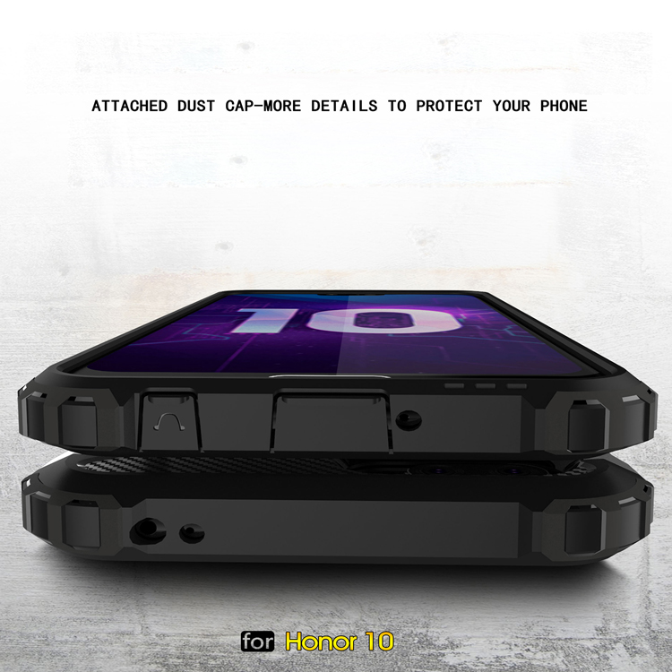 Case Honor 10 #เคสฝาหลังเกราะป้องกัน ไฮบริด พลาสติก+TPU