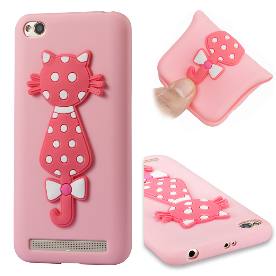 เคส Xiaomi Redmi 5A #เคสฝาหลัง TPU นิ่มรูปแมว 3D น่ารัก