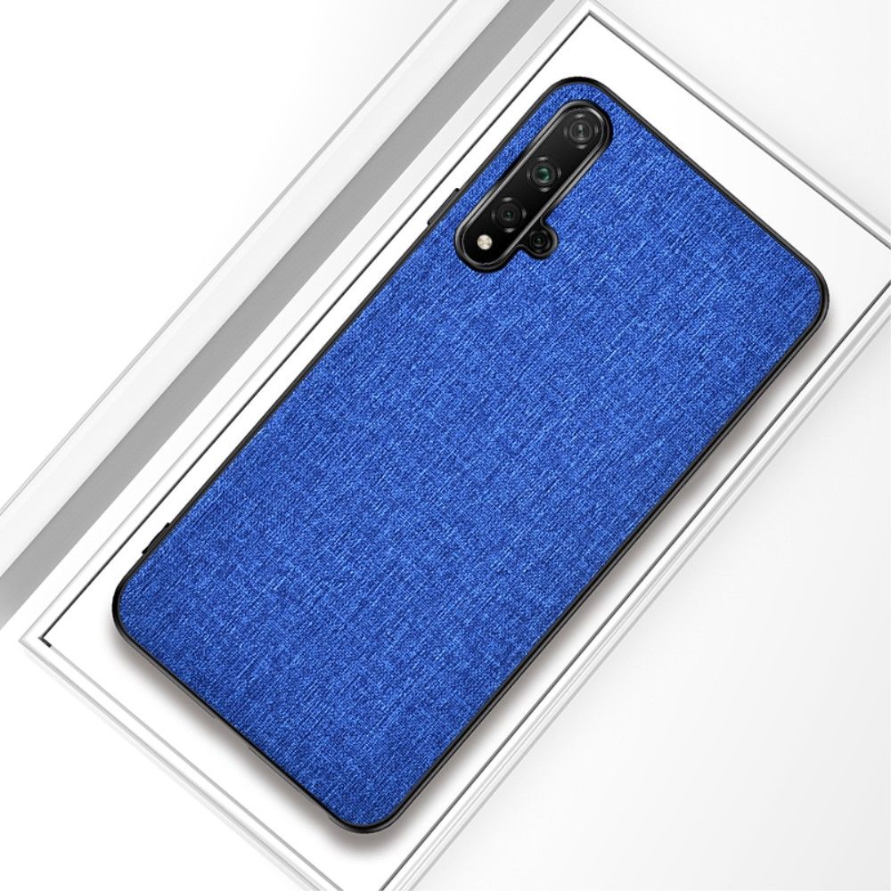 เคส Huawei Nova 5T #เคสฝาหลังเคลือบผิวผ้า Matte Cloth PU + PC + TPU Hybrid