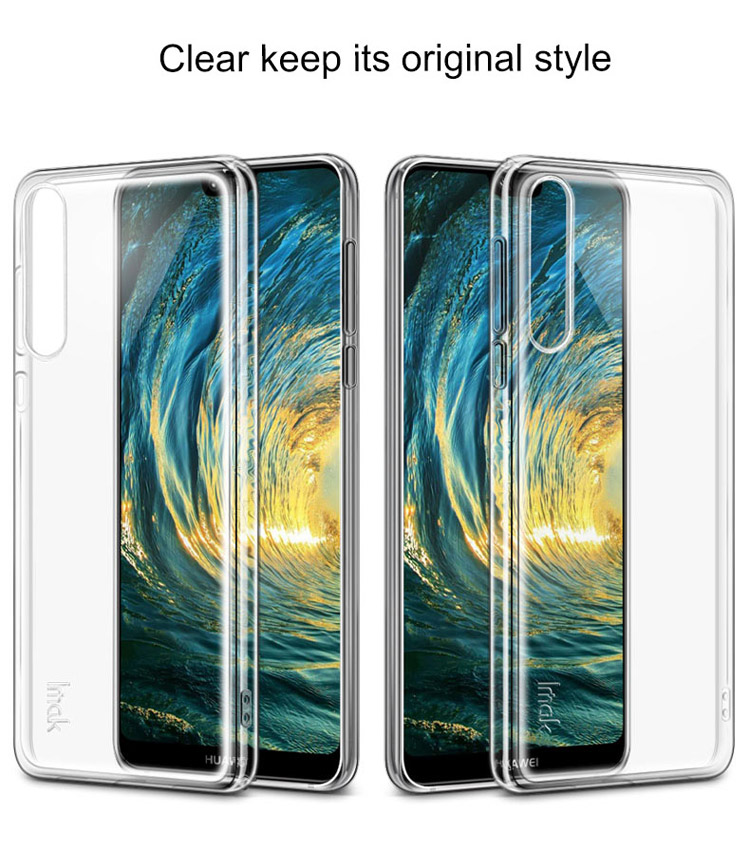 เคส Huawei P20 Pro #เคสฝาหลังนิ่มใส IMAK หนา 0.7mm TPU Back Shell + ฟิล์มกันรอย