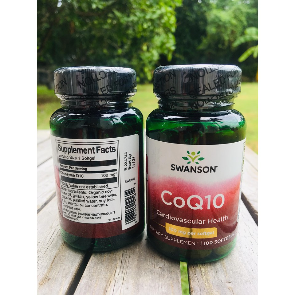 Ultra Coenzyme Q10, 100mg 100 Softgels (Swanson®) เพื่อสุขภาพหัวใจและหลอดเลือด #Q10 #คิวเทน #โคคิวเทน