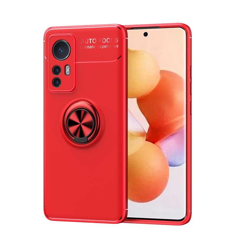 เคส Xiaomi 12 Pro #เคสฝาหลัง TPU Finger Ring Kickstand (แผ่นโลหะแบบ Built-in)