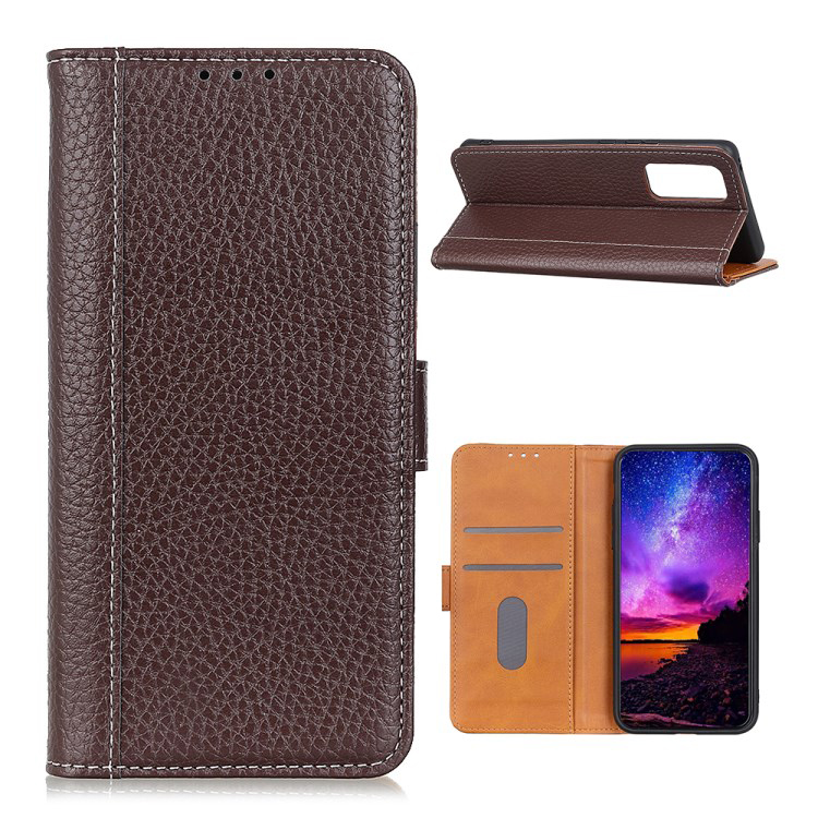 เคส Samsung Galaxy A52/A52 5G/A52s 5G #เคสฝาพับหนังแยกผิวลิ้นจี่ แถบปิดแม่เหล็ก