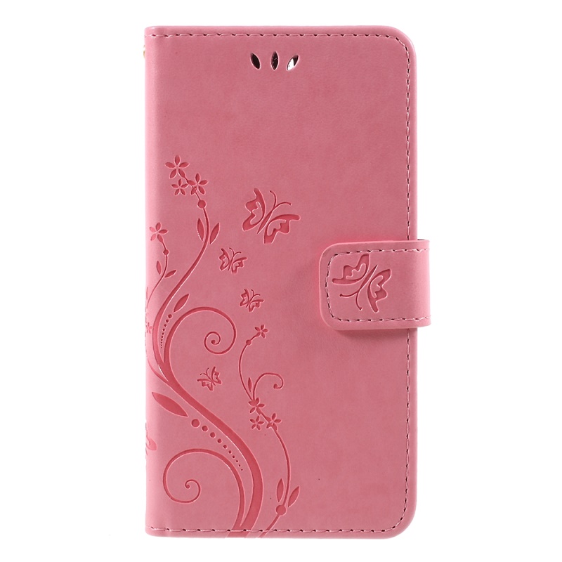 เคส Huawei Y3 (2017) #เคสแบบฝาพับหนัง PU สไตล์กระเป๋าสตางค์ลายผีเสื้อ