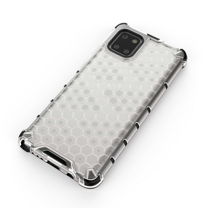 เคส Samsung Galaxy Note 10 Lite #เคสฝาหลังกันกระแทก Honeycomb Shock Absorber TPU + PC + Silicone Hybrid
