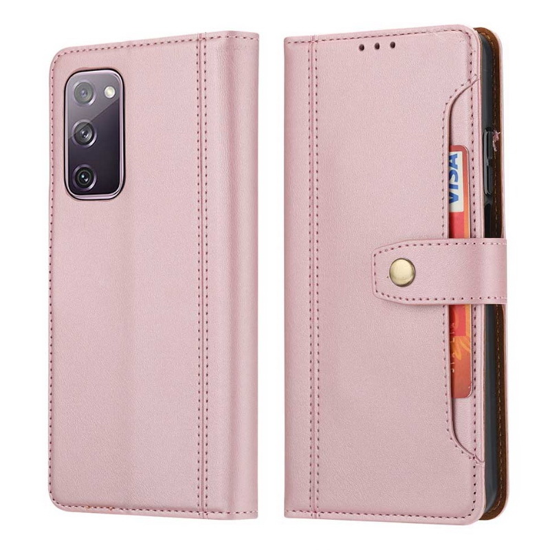 เคส Samsung Galaxy S20 FE / S20 FE 5G #เคสฝาพับหนัง PU สไตล์กระเป๋าสตางค์พร้อมช่องใส่การ์ด Multi-Card Slots Wallet Casing PU Leather Case Magnetic Buckle Book Flip Cover