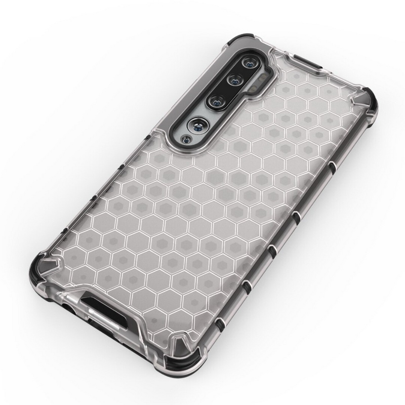 เคส Xiaomi Mi Note 10 Pro #เคสฝาหลังกันกระแทก Honeycomb Shock Absorber TPU + PC + Silicone Hybrid