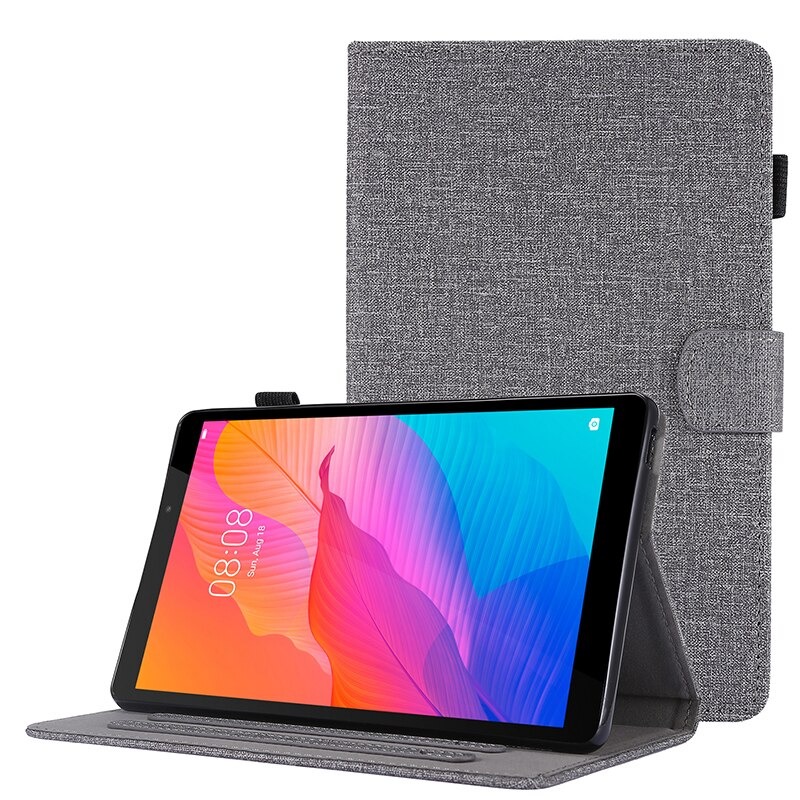 เคส Huawei MatePad T8 8 นิ้ว KOB2-L09 Kobe2-L03 KOB2-W09 #เคสฝาพับผิวเคลือบ Cloth Coated Leather Stand Flip