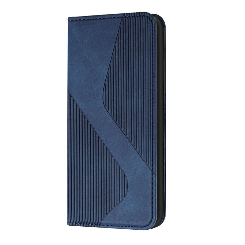 Case Samsung Galaxy A72 / A72 5G #เคสฝาพับแบบกระเป๋าสตางค์หนัง PU มีช่องใส่บัตร Magnetic Leather S Line Wallets Flip Case