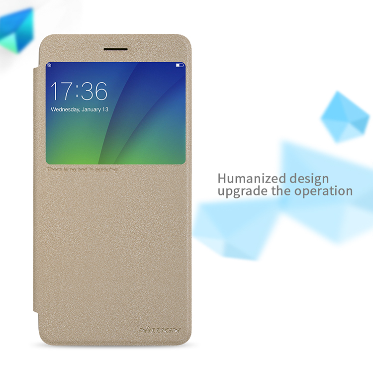Case Oppo R9s Plus #เคสฝาพับ NILLKIN รุ่น Sparkle Window ใช้งานได้สะดวก