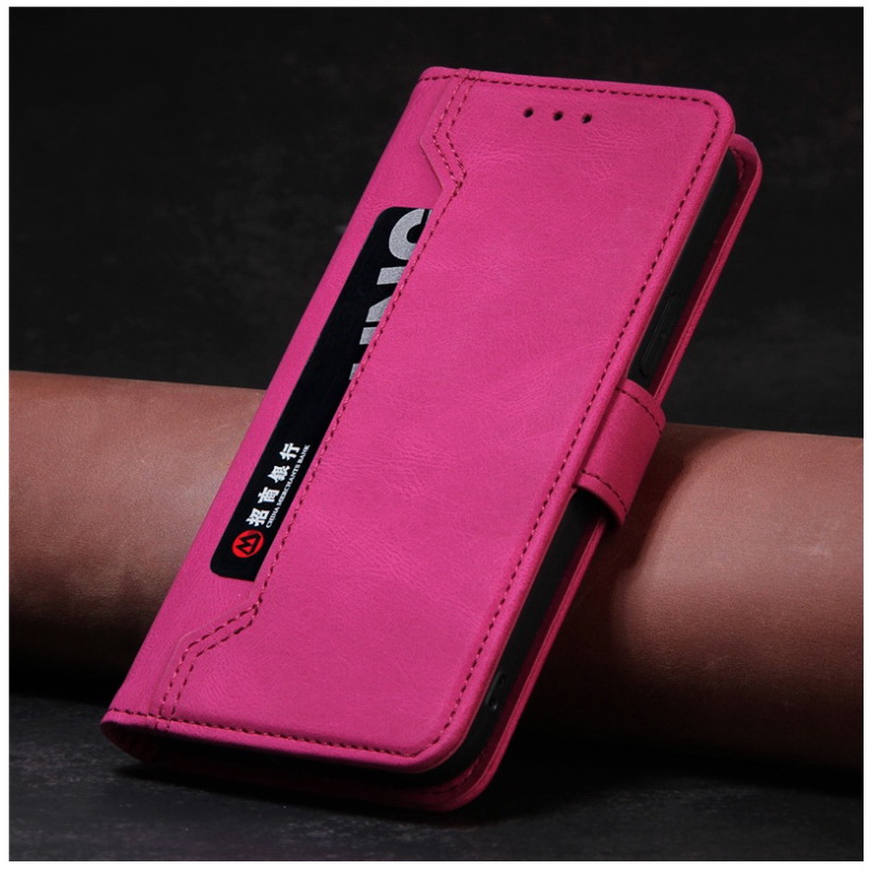 เคส Samsung Galaxy S22 Ultra 5G #เคสฝาพับหนัง PU สไตล์กระเป๋าสตางค์พร้อมช่องใส่การ์ด Multi-Card Slots Wallet Casing PU Leather Case Magnetic Buckle Book Flip Cover