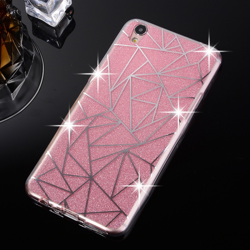 เคส Oppo F1 Plus , Oppo R9 ผิวผงแวว Glittery Powder Hybrid Case TPU + อะคริลิค)