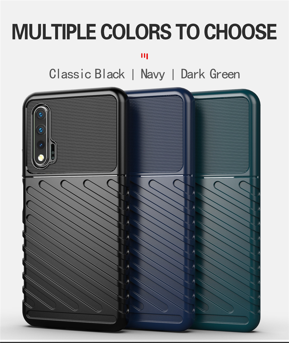 Case Huawei nova 6 #เคสฝาหลัง TPU อ่อน Thunder Series Twill Texture Soft TPU