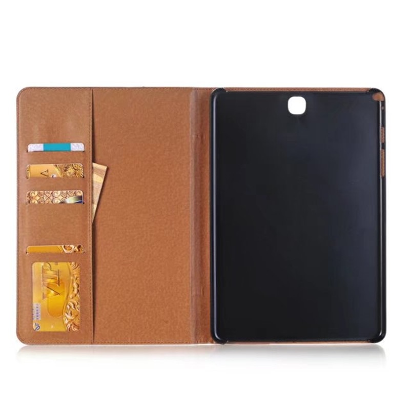 เคส Samsung Galaxy Tab A 8.0นิ้ว T350 T355 / P350 P355 #เคสฝาพับหนัง PU ผิวหนังม้าสไตล์ Retro แบบกระเป๋าสตางค์สมาร์ท Crazy Horse Texture Retro PU Leather