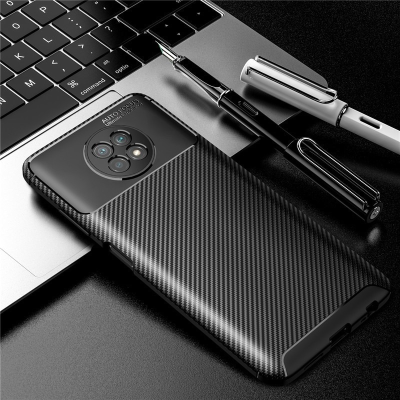 เคส Redmi Note 9T 5G #เคสฝาหลังนิ่ม Carbon Fiber Drop Resistant TPU