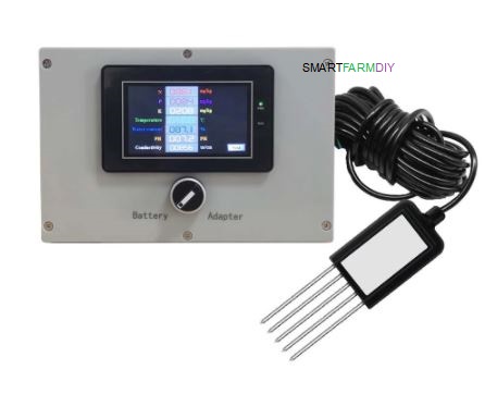 เครื่องวัดค่า Soil NPK PH Temperature Water Content Measuring Device Sensor