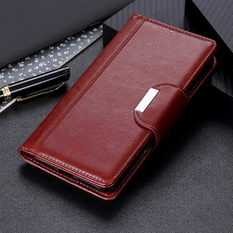 Case OPPO Reno 5 Pro 5G #เคสฝาพับหนัง PU แบบกระเป๋าสตางค์ Glossy PU Leather Wallet