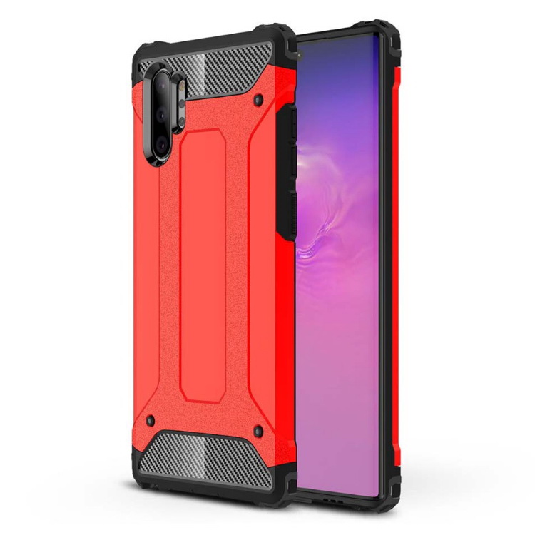 Case Samsung Galaxy Note 10+ #เคสฝาหลังเกราะป้องกัน ไฮบริด พลาสติก+TPU Heavy Duty Rugged Hybrid