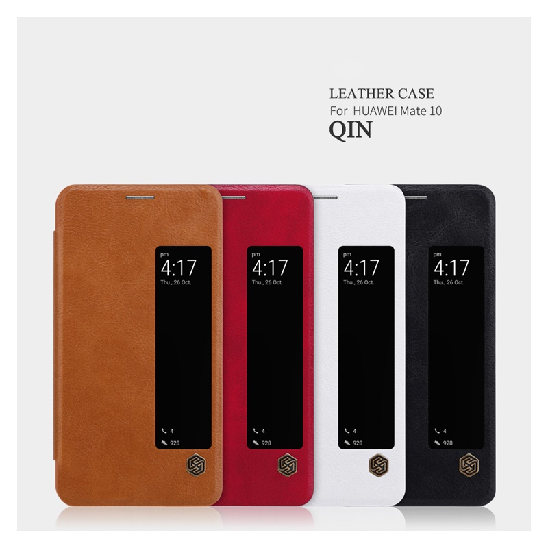 เคส Huawei Mate 10 #เคสฝาพับ Nillkin แท้รุ่น Qin Series คุณภาพดีสีสันสวยงาม