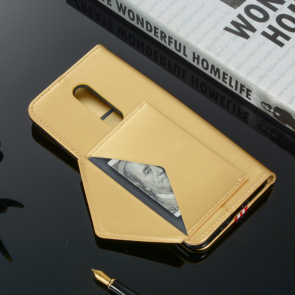 เคส OnePlus 7 Pro #เคสฝาพับ Rainbow Series Auto-Wallet กระเป๋าสตางค์พับตั้งได้หนัง PU