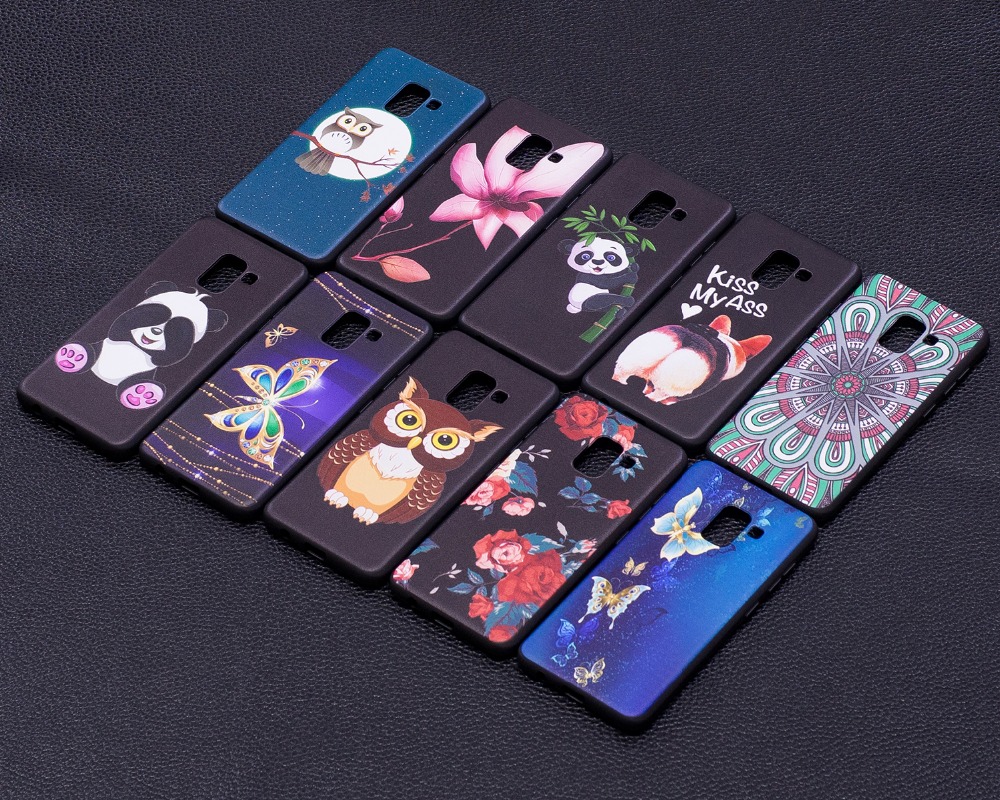 Case Samsung Galaxy A8 (2018) #เคสฝาหลัง TPU Shell Mobile Shell ลายน่ารักๆ