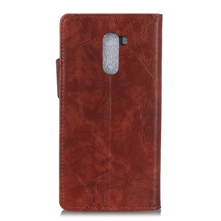 Case Xiaomi Pocophone F1 #เคสฝาพับหนัง PU ผิวหนังม้า S-shape Crazy Horse Texture Wallet Leather