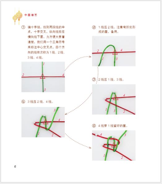 หนังสือภาษาจีน สอนศิลปะการผูกเงื่อนจีน 中国结艺 The Course on Chinese Knots