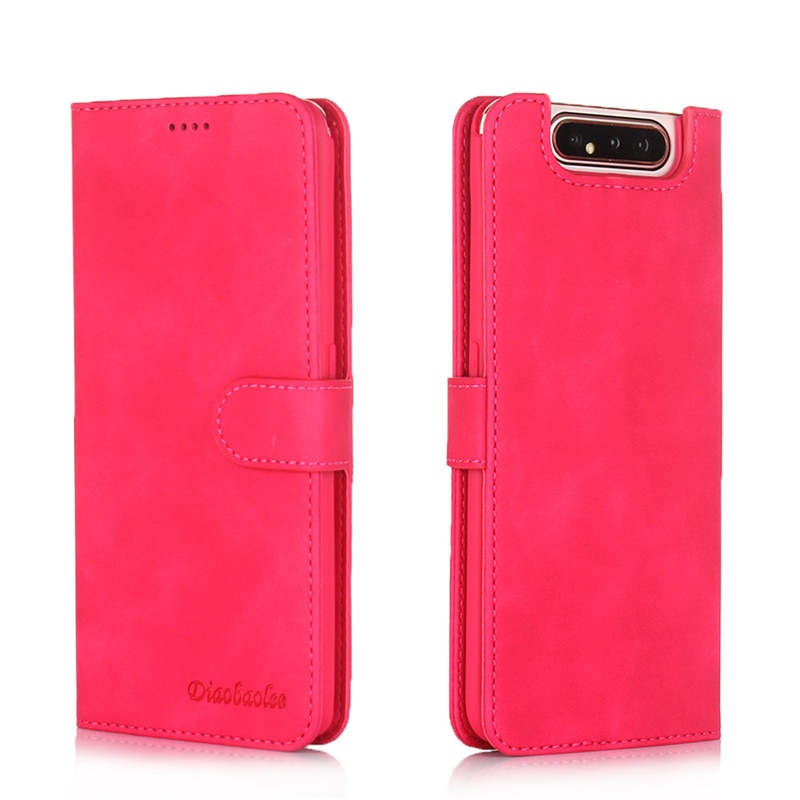 Case Samsung Galaxy A80 #เคสฝาพับหนัง PU DIAOBAOLEE Leather Stand Stand