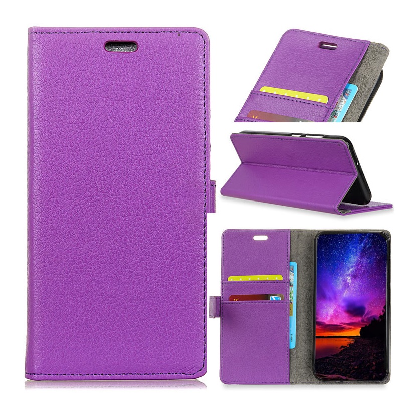 Case Huawei Y9 (2019) #เคสฝาพับหนัง PU สไตล์กระเป๋าสตางค์ผิวลิ้นจี่ราคาถูกคุณภาพดี