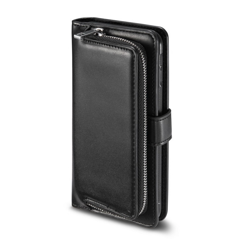Case Samsung Galaxy S8 #เคสหนังฝาพับสไตล์กระเป๋าสตางค์มีช่องซิบ PU Wallet Split Leather 2 in 1 Card Slot + Money slot + Magnetic Separable Shell